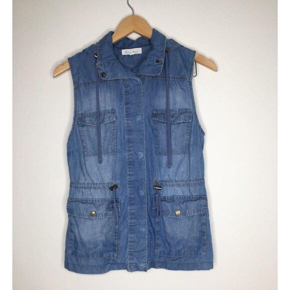 Love Tree Vest  denim size s - Picture 1 of 7